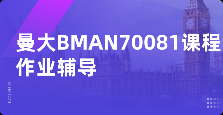 曼大BMAN70081课程作业辅导