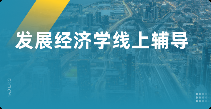 发展经济学线上辅导