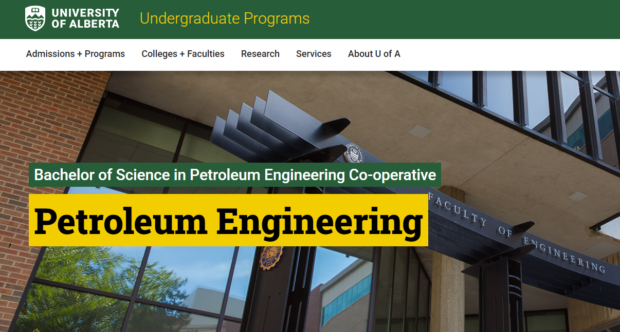 加拿大石油工程课程辅导|阿尔伯塔大学Petroleum Engineering本科课程设置