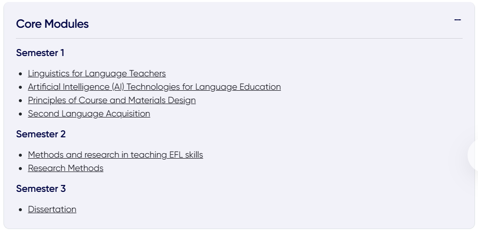 西交利物浦大学TESOL课程辅导：对外英语教学硕士必修课程内容详解！