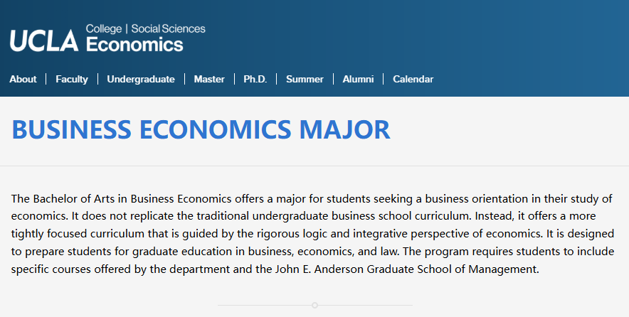 加州大学洛杉矶分校商业经济学专业学什么？主要课程安排一览！