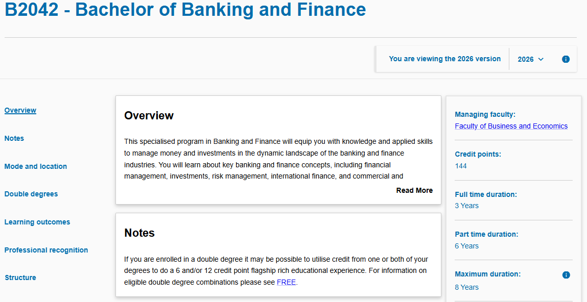 2026S1莫纳什大学选课关键时间节点不错过！（内含超全选课流程）