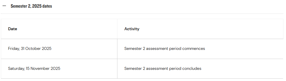 乐卓博大学25S2、T4、T5、T6期末考试/补考时间+科目安排！附Final注意事项！