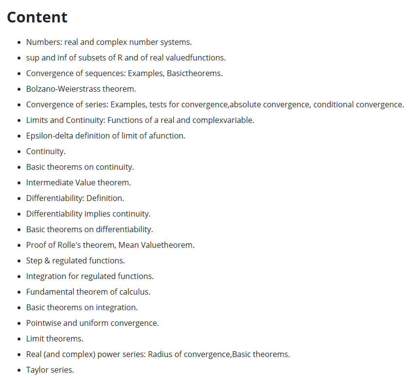 杜伦大学MATH1051课程辅导：Analysis I课程重点内容总结