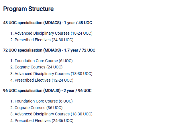 UNSW新闻与传播硕士专业选课学分规划+选修课程盘点！