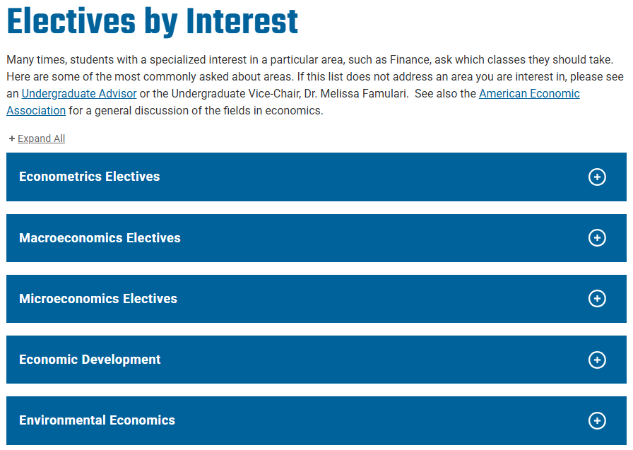 加州大学圣地亚哥分校经济学Econ选修课程有哪些？如何选课？