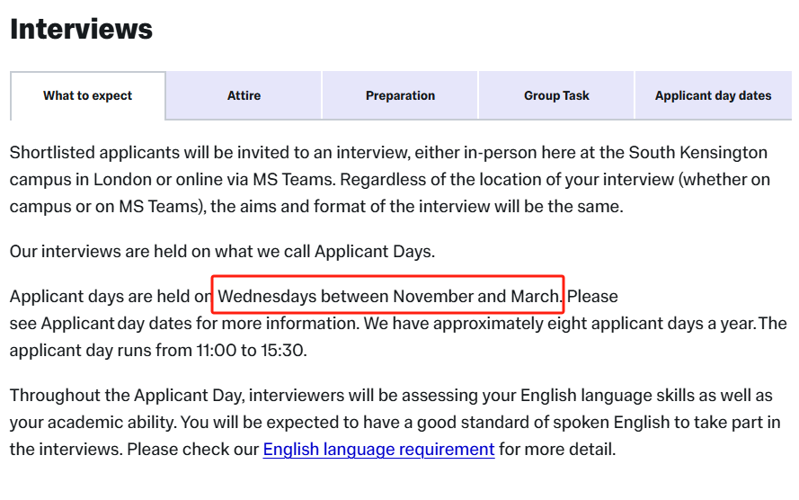 帝国理工学院2026年秋季入学面试时间最新安排+面试要求！