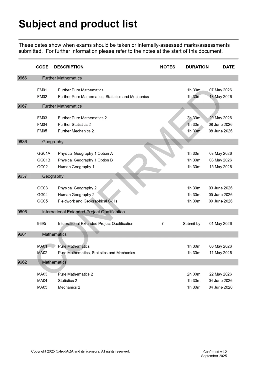 2026年A-level和IGCSE夏季大考考试时间安排出炉！附备考计划！