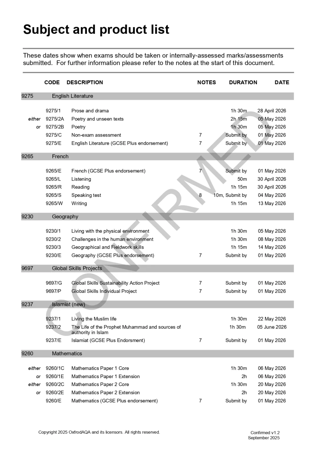 2026年A-level和IGCSE夏季大考考试时间安排出炉！附备考计划！