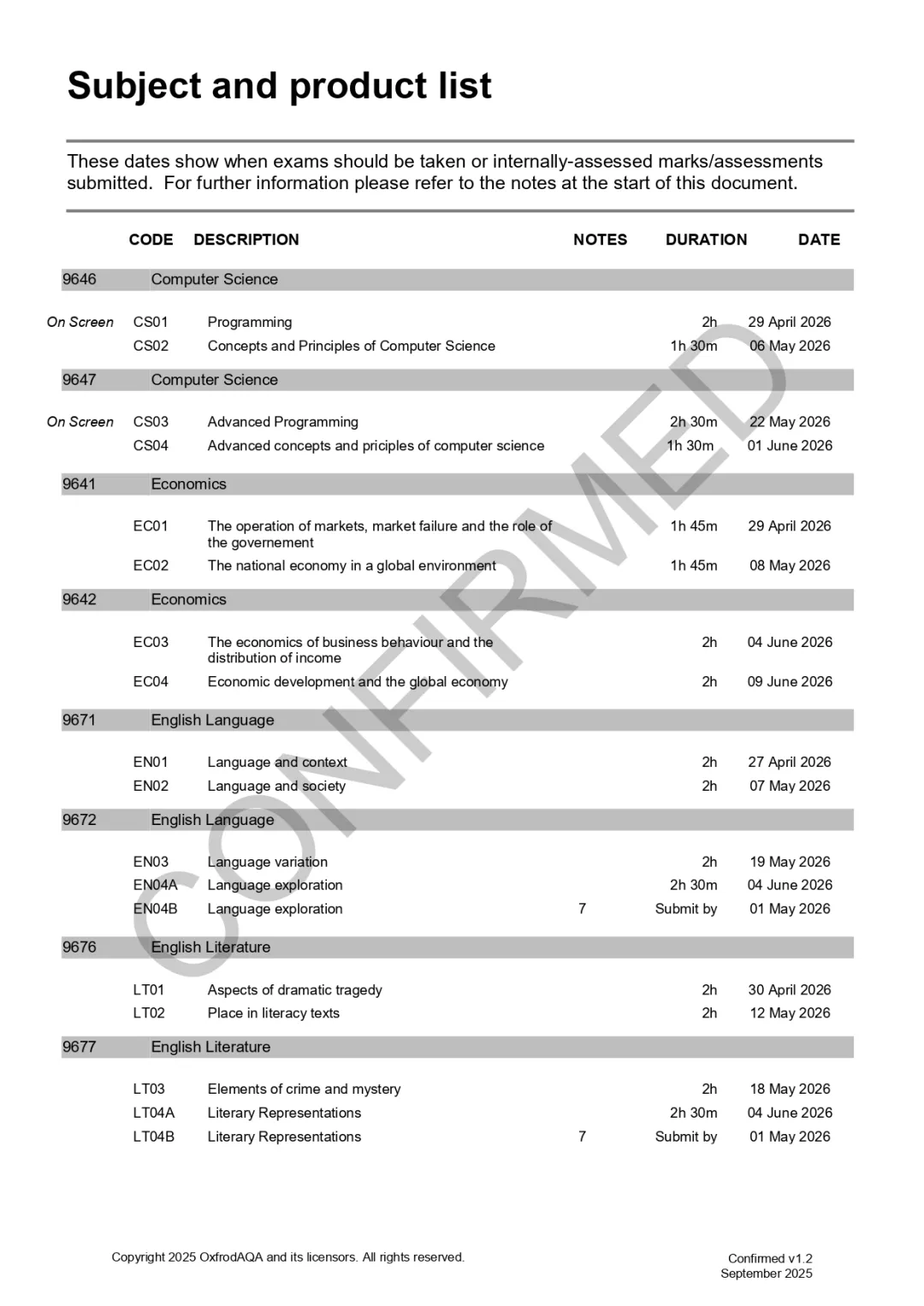 2026年A-level和IGCSE夏季大考考试时间安排出炉！附备考计划！