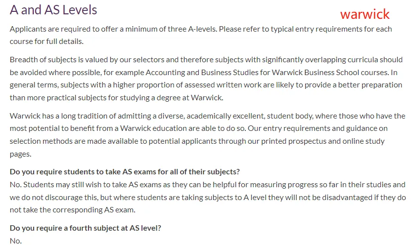 英国TOP10院校对于A-Level中文科目要求！