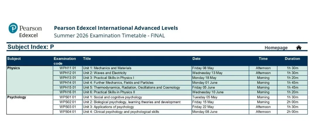 2026年A-level和IGCSE夏季大考考试时间安排出炉！附备考计划！