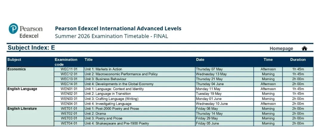 2026年A-level和IGCSE夏季大考考试时间安排出炉！附备考计划！