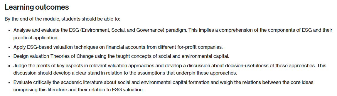 华威大学IB3K7-15 ESG估值与投资期末考点主要包括哪些? 华威大学IB3K7-15 ESG估值与投资期末考点主要包括哪些?