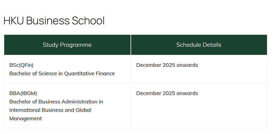 2026fall港大各学院本科申请最新面试时间安排! 2026fall港大各学院本科申请最新面试时间安排!