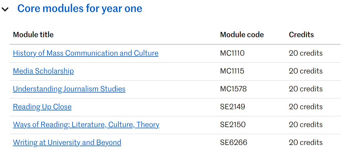 卡迪夫大学选课辅导：英国文学、新闻与媒体大二大三选修课程有哪些？
