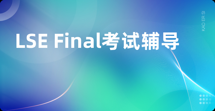 LSE Final考试辅导