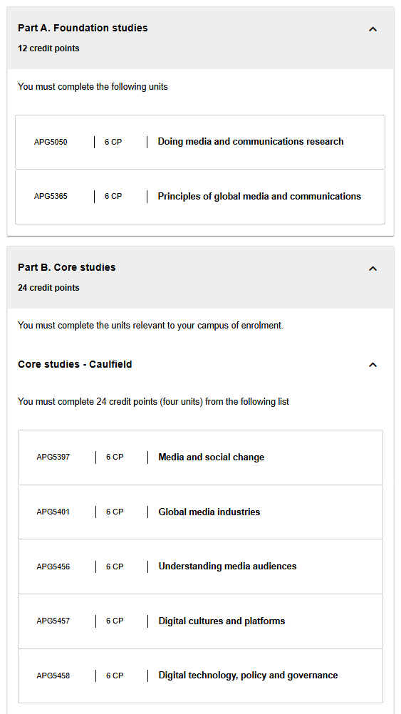 蒙纳士大学传播与媒体研究硕士课程预习要点包括哪些？