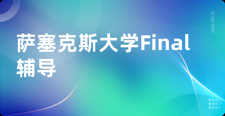 萨塞克斯大学Final辅导