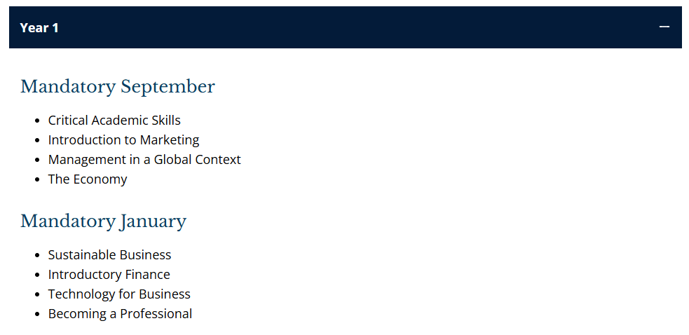赫瑞瓦特大学国际商业管理大一需要提前预习哪些课程？