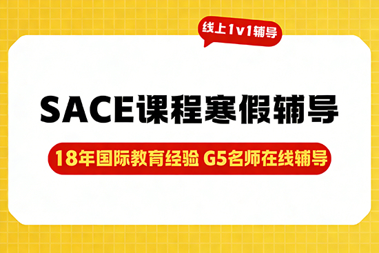SACE课程寒假辅导班推荐哪家？