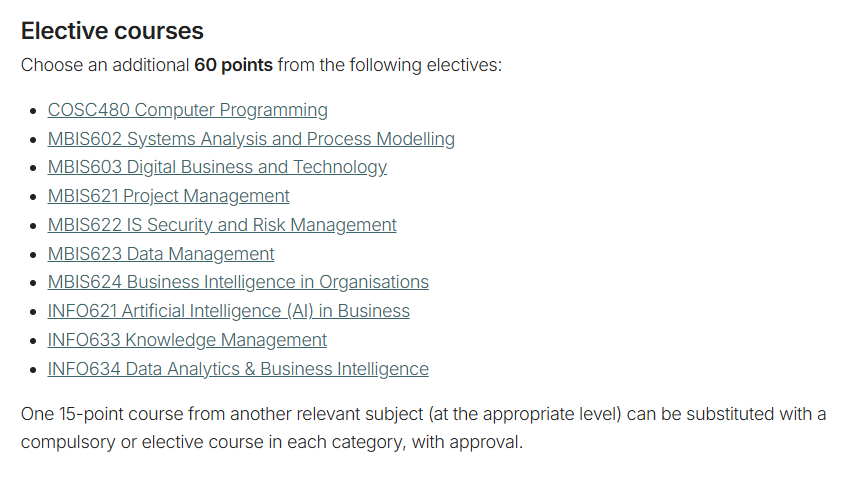 坎特伯雷大学应用金融与经济学硕士课程有哪些？