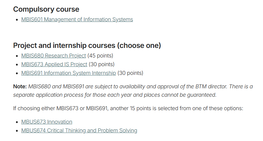 坎特伯雷大学应用金融与经济学硕士课程有哪些？