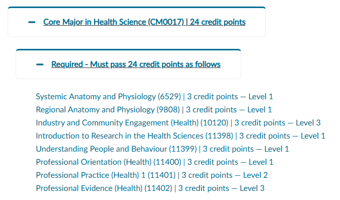 堪培拉大学健康科学专业选课指南:选课学分怎么规划?选修几门课程? 堪培拉大学健康科学专业选课指南:选课学分怎么规划?选修几门课程?