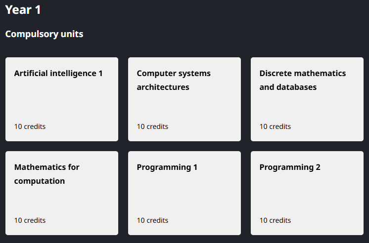 巴斯大学Computer science第一年课程重点预习哪些知识点? 巴斯大学Computer science第一年课程重点预习哪些知识点?