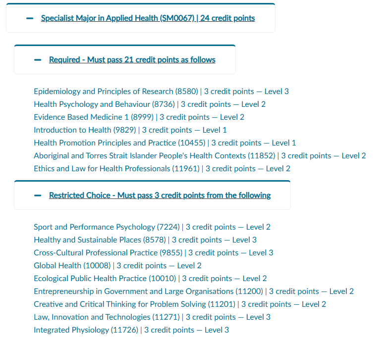 堪培拉大学健康科学专业选课指南:选课学分怎么规划?选修几门课程? 堪培拉大学健康科学专业选课指南:选课学分怎么规划?选修几门课程?