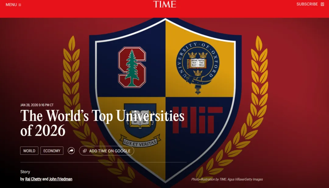 美国《时代周刊》发布2026全球大学排名！UQ全球Top 30，全澳第一！