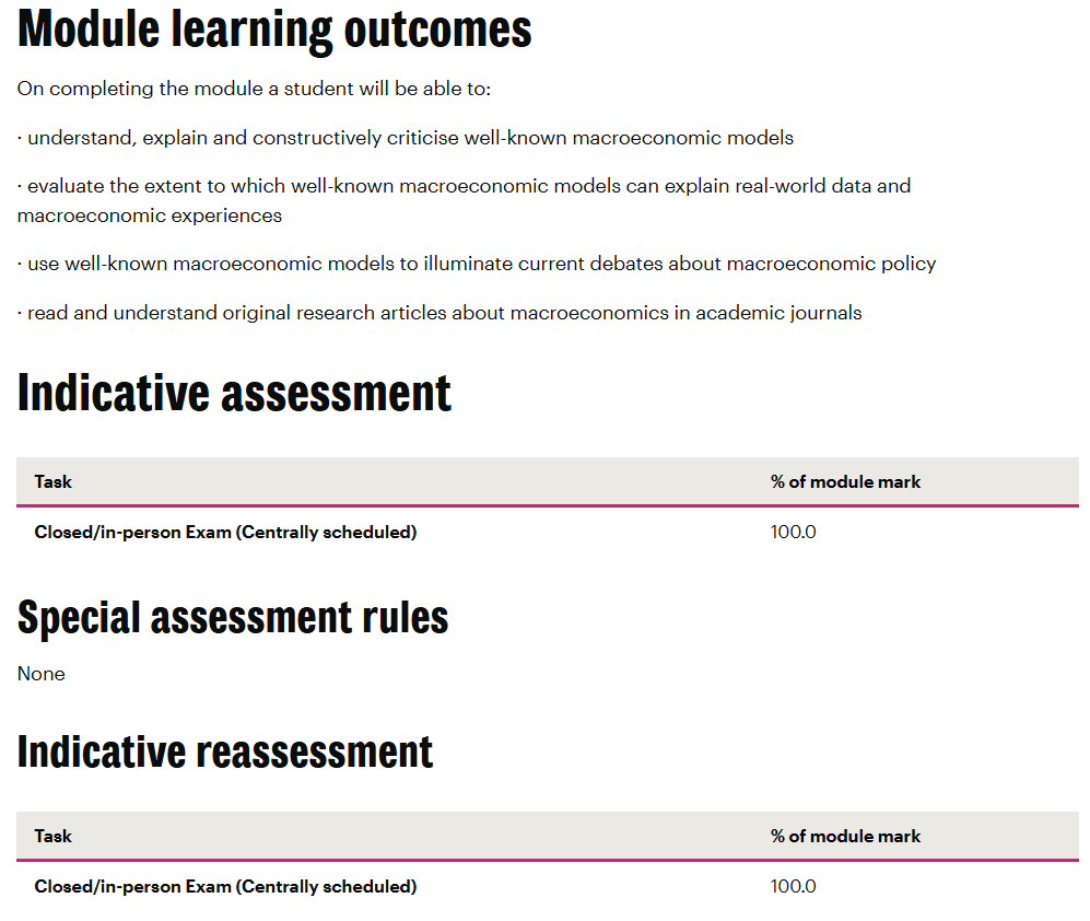 英国约克大学ECO00082M高级宏观经济学期末考点有哪些？
