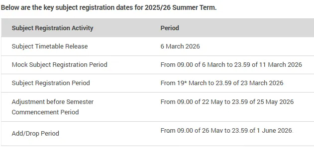 香港理工大学2025/26夏季学期选课指南！